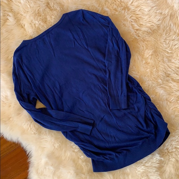 Beautiful blue maternity sweater - Picture 5 of 6